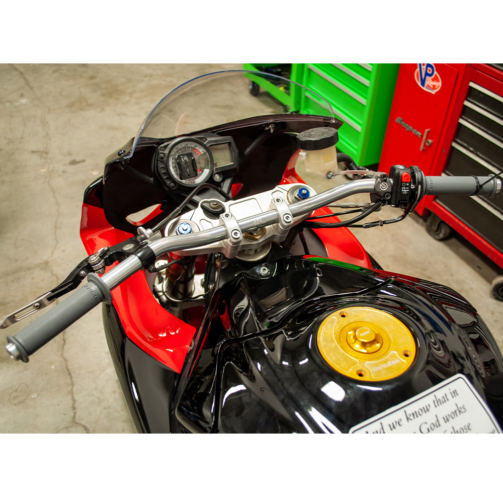 ABM Suzuki GSXR600/750 200610 Handlebar Riser Kit Sportbike Track Gear