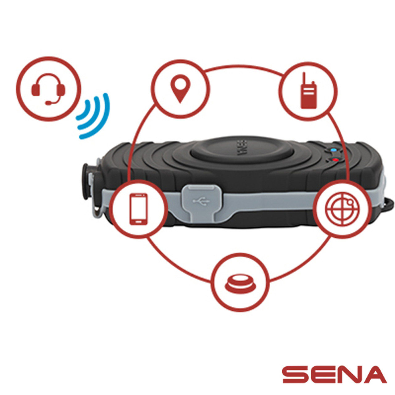 Sena SR-10 Bluetooth Two-Way Radio Adapter - Sportbike Track