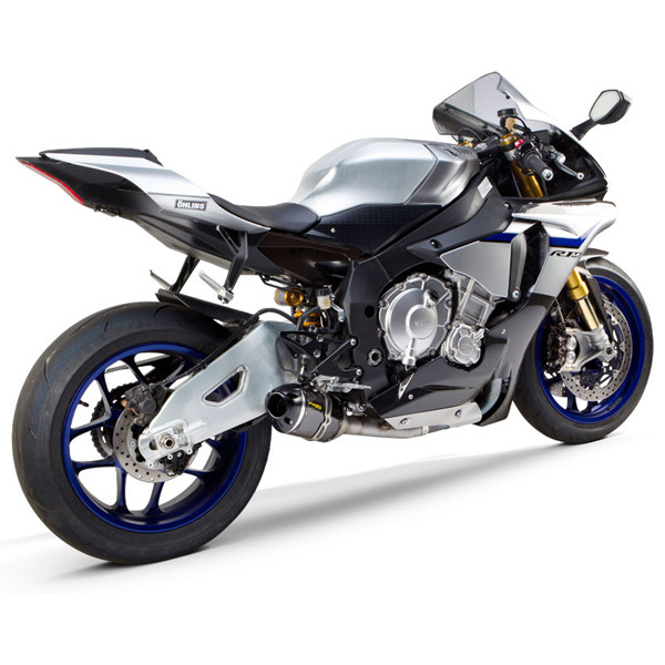 YZF-R1 Two Brothers Racing 2本出しマフラー Two Brothers Yamaha R1 2015-2026 S1R Slip-On Exhaust