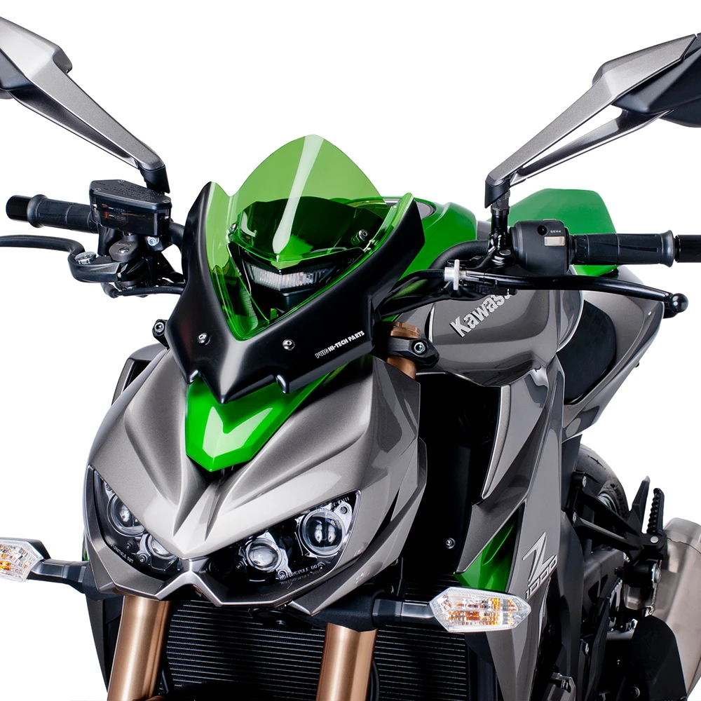カワサキ Z1000 Puig スクリーン スポーツ　グリーン Puig New Generation Sport Windshield Kawasaki Z1000 2014-2020