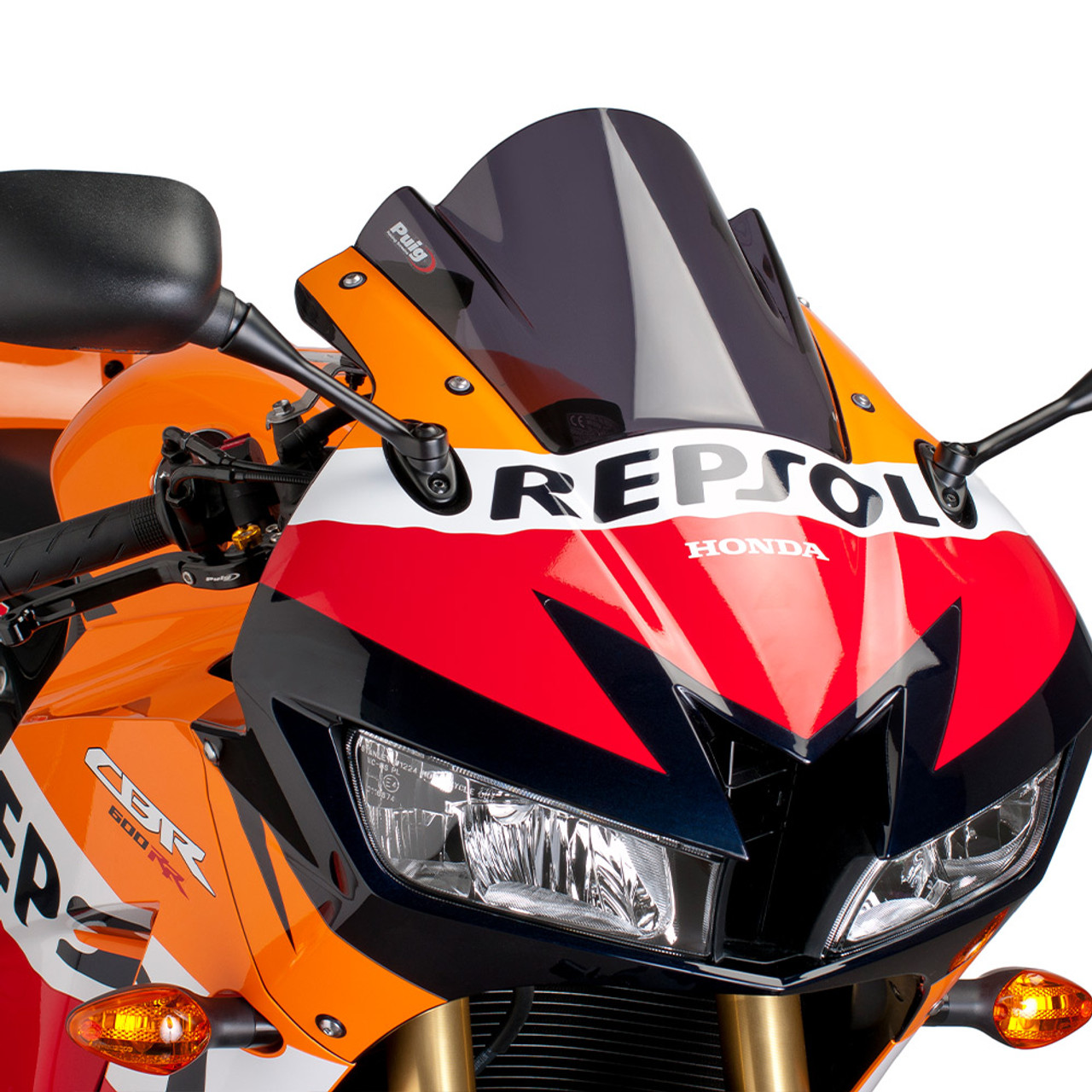 CBR600RR '07-12 Puig レーシングスクリーン ダークスモーク CBR600RR '07-12 Puig レーシングスクリーン ダークスモーク