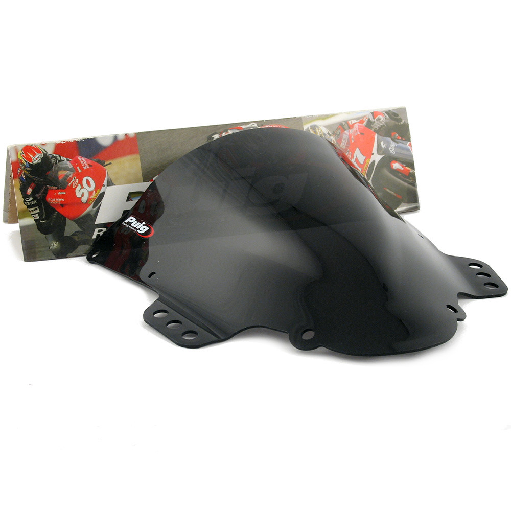 Puig Racing Windschutzscheibe 2072F – Für Suzuki GSX-R1000 05-06, Transparent/dunkelgrau, 3 Mm Acryl