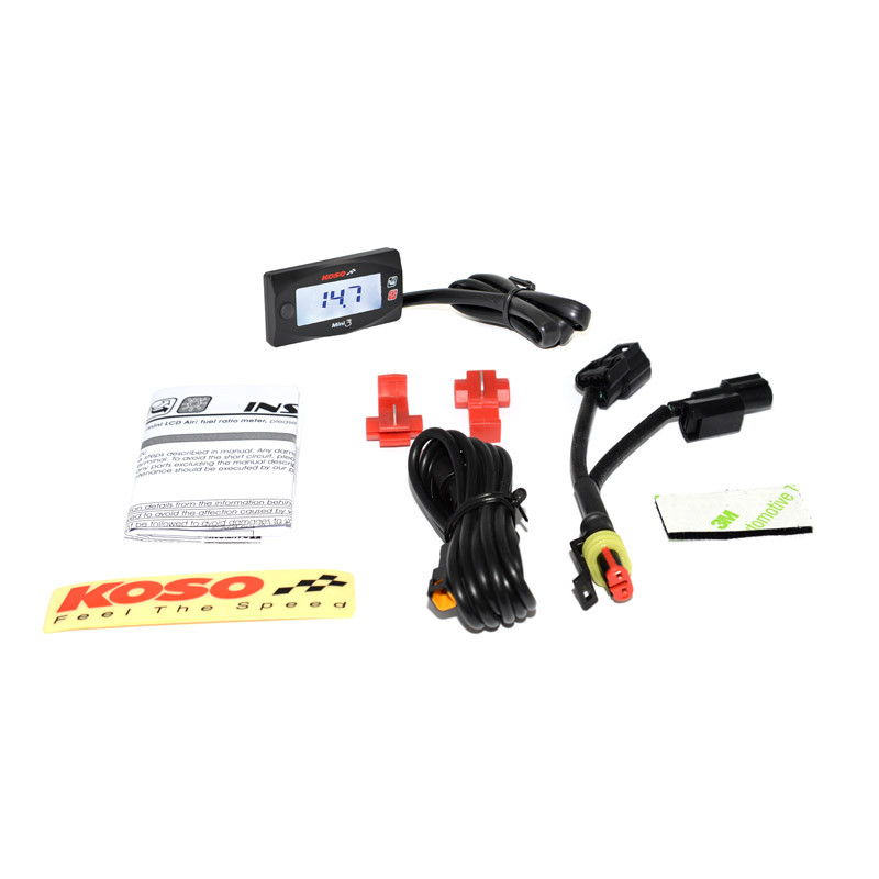 Koso Honda Grom Mini 3 Air/Fuel Ratio Gauge Sportbike Track Gear