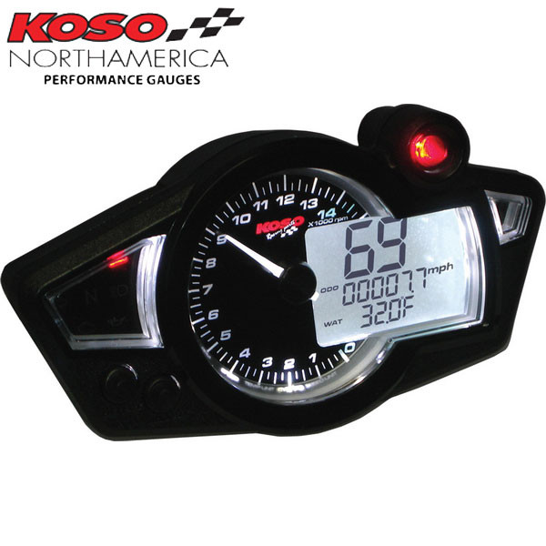 Koso RX-1N SP Style Multi-Function Gauge - Sportbike Track Gear