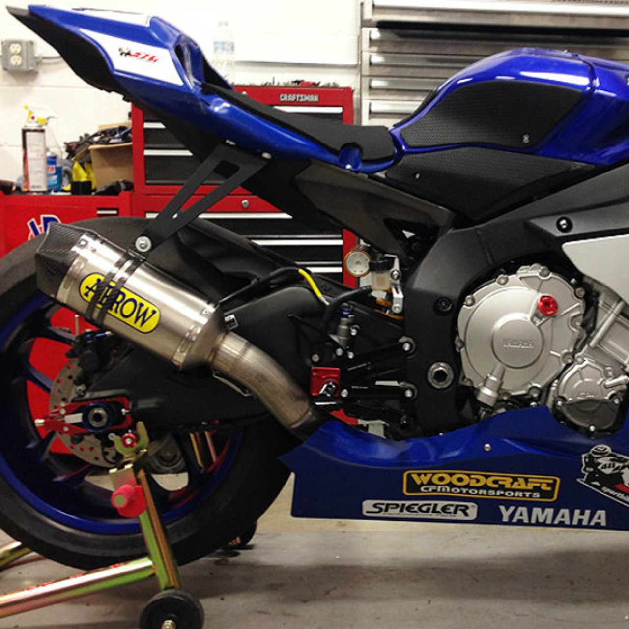 Arrow YZF-R1 2015-2019 スリップオン INDY RACE チタン/カーボンエンド アロー Arrow Competition EVO-2 Full Titanium Exhaust - 2015-2025 Yamaha