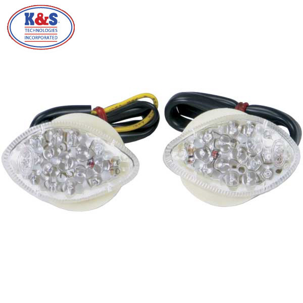 と. K&S Honda VTR1000F 99-05 Fairing Mount Marker Lights - Sportbike