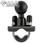 Ram Mounts Rail Base with Stainless Steel U-Bolt & 1" Ball for Rails From 0.5" To 1" diameter Ram Mounts Rail Base with Stainless Steel U-Bolt & 1" Ball for Rails From 0.5" To 1" diameter