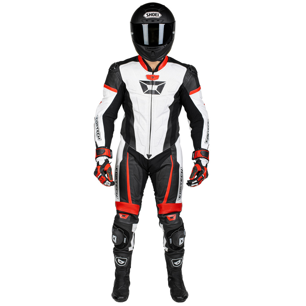 Cortech Apex V1 One Piece Leather Race Suit - Sportbike Track Gear