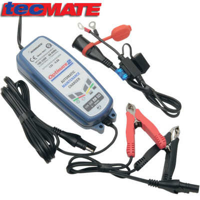 TecMate TM-421 OptiMate 2 Battery Charger - Sportbike Track Gear