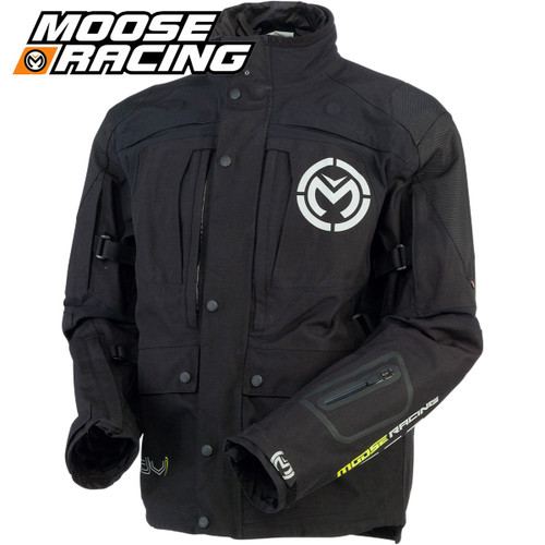 Moose Racing Expedition Jacket Black/Gray - Sportbike Track Gear