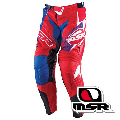 MSR Axxis Pant [Red/Hi-Viz, 32 US] - Sportbike Track Gear