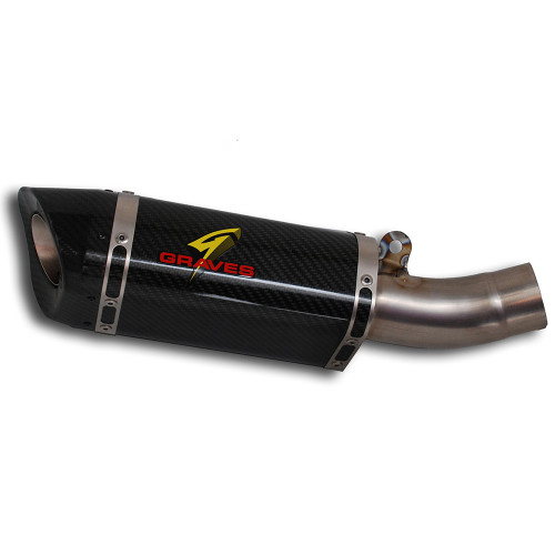 Graves Motorsports Kawasaki ZX14R 2012-2024 Carbon Fiber Slip-On