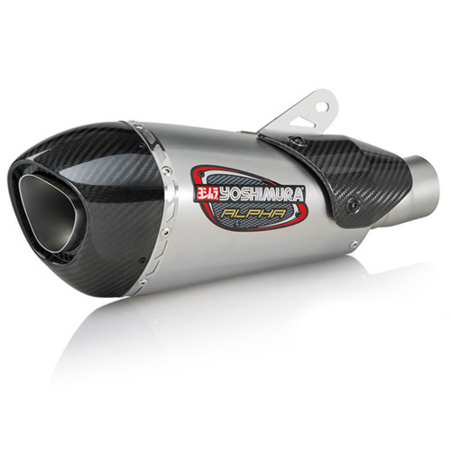 Yoshimura Triumph Daytona 675 13-17 Street Alpha T Slip On Works Finish Exhaust System SS-SS-CF