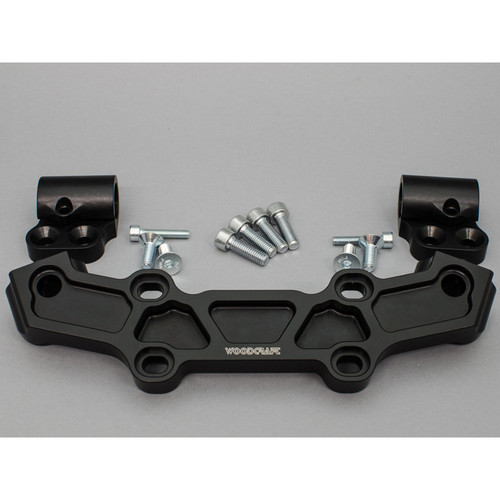 Woodcraft Yamaha FZ-10 / MT-10 17-26 Clip-on Riser w/ Adapter Plate & Standard Black Bars