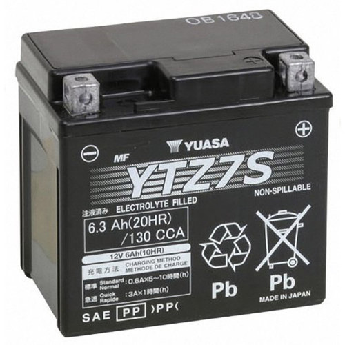 Yuasa Kawasaki ZX-10R 11-15 YTZ Factory-Activated Maintenance Free