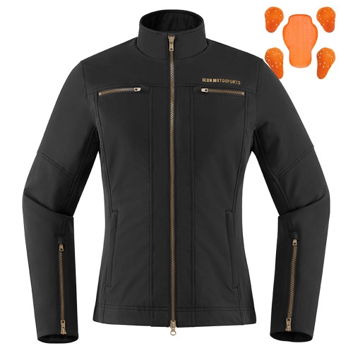 Icon Contra2 Jacket Stealth Medium & XX-Large - Sportbike Track Gear