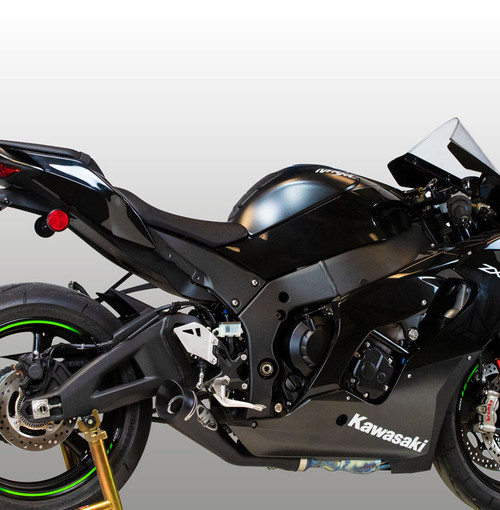 M4 Kawasaki ZX10R 2021-2026 Tech 1 Carbon Titanium Half Exhaust System