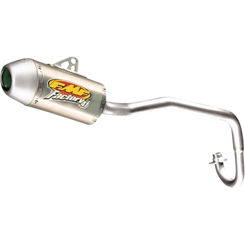 FMF Kawasaki KLX 110R 2021-2026 Factory 4.1 Exhaust - Anodized Titanium/Stainless Steel Image 1