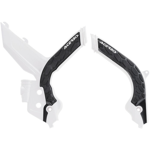 Acerbis KTM 300 EXC TPI 2020-2022 X-Grip Frame Guards - White/Black - KTM Image 1