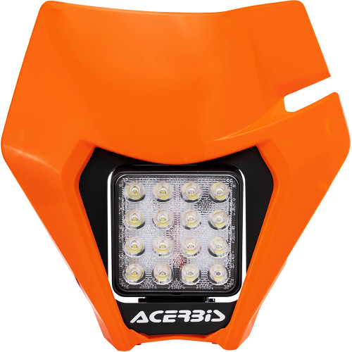 3️⃣ Acerbis KTM 500 XCF-W 2020-2021 Headlight - VSL - Orange - KTM