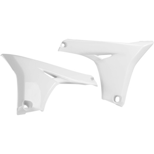 Acerbis Yamaha WR 450 F 2016-2018 Radiator Shrouds - Lower - White - YZ Image 1