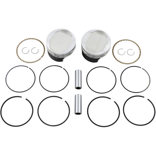Wiseco HarleyDavidson 1200 Low XLL 2006 Tracker Series Piston Kit 10.01 3.508" Image 1