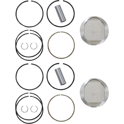 Wiseco HarleyDavidson 883 Custom XLC 19982006 Tracker Series Piston Kit 9.51 3.528" Image 1