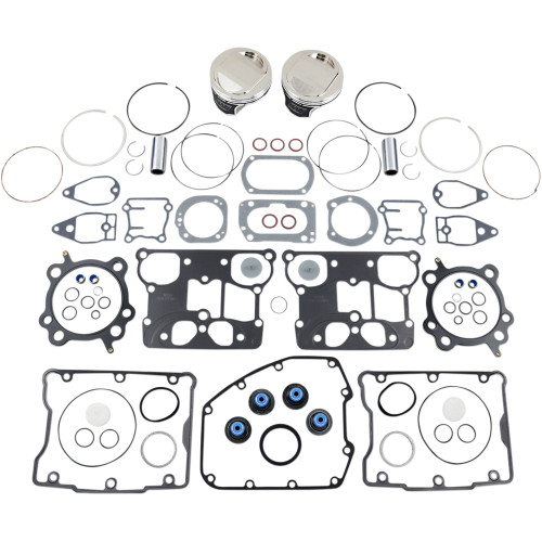 Wiseco HarleyDavidson Dyna Convertible FXDSCONV 19992000 Piston Rebuild Kit with Gasket 10.51 3.875" 1554cc Image 1