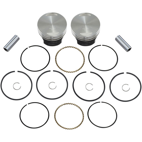 Wiseco HarleyDavidson Dyna Sturgis FXDB 1991 Tracker Series Piston Kit 8.51 3.508" Image 1