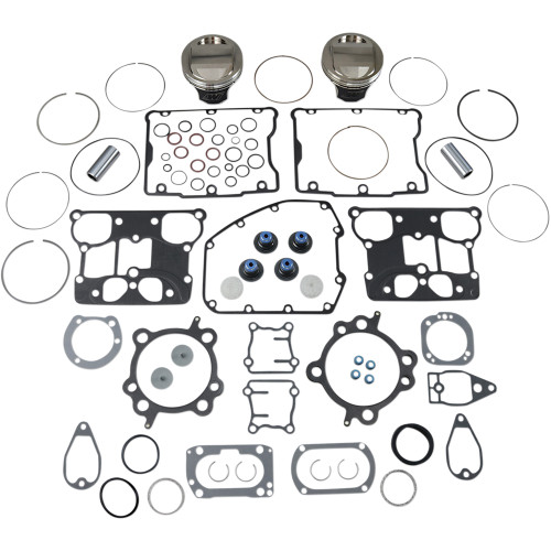 Wiseco HarleyDavidson Road Glide FLTR 19992002 Piston Rebuild Kit with Gasket 10.51 3.875" 1546cc Image 1
