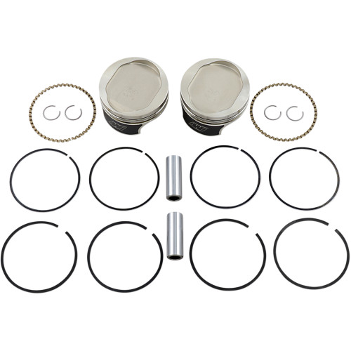 Wiseco HarleyDavidson SeventyTwo XLV 20122016 Tracker Series Piston Kit 9.51 3.508" Image 1