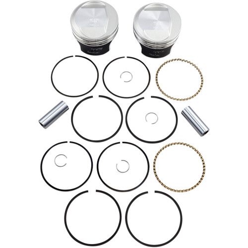 Wiseco HarleyDavidson Softail Custom FXSTC 19861999 Tracker Series Piston Kit 10.01 3.508" Image 1