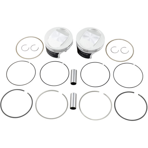 Wiseco HarleyDavidson Softail Deluxe FLSTN 20052006 Tracker Series Piston Kit 10.51 3.895" Image 1