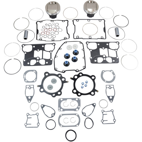 Wiseco HarleyDavidson Super Glide Custom EFI FXDCI 20052006 Piston Rebuild Kit with Gasket 10.51 3.875" 1562cc Image 1