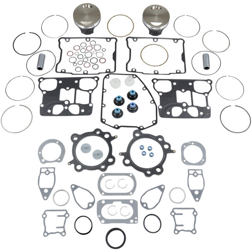 Wiseco HarleyDavidson Super Glide Custom EFI FXDCI 20052006 Piston Rebuild Kit with Gasket 9.01 3.875" 1554cc Image 1
