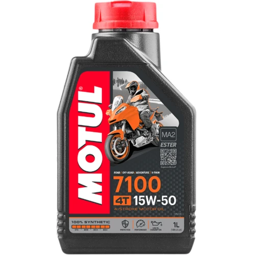 Motul 7100 15W50 Synthetic Ester 4T Motorcycle Oil 1 Liter