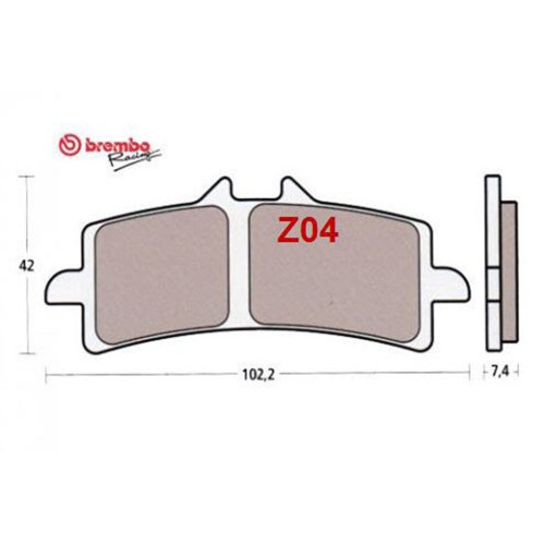 Brembo Kawasaki ZX6R 2007-2025 Z04 Race Front Brake Pads