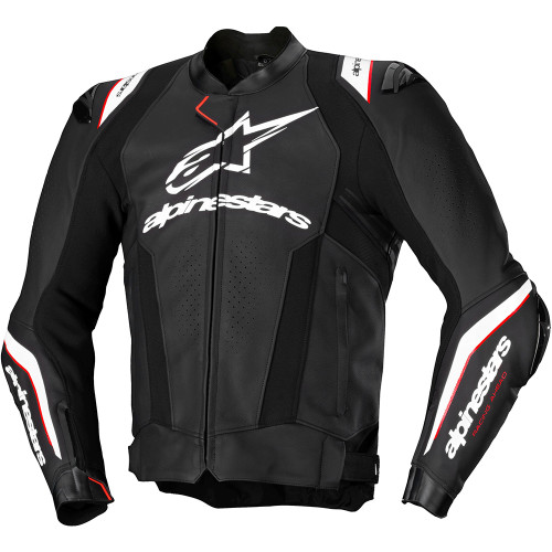 ジャケット・アウター \"ALPINE STARS\" LEATHER MOTO BLOUSON Alpine Stars Road Riding Cowhide Leather Jacket - White