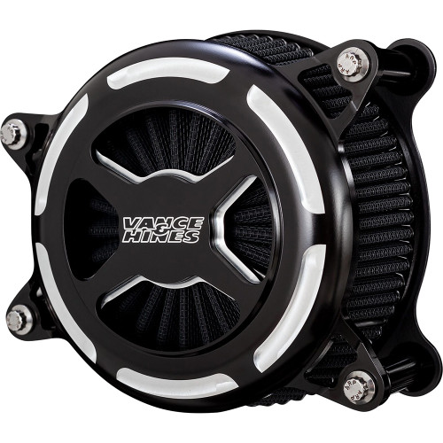 Vance & Hines 2000-2015 Harley-Davidson Softail Fat Boy FLSTF VO2 X Air Intake - Black Contrast Image 1