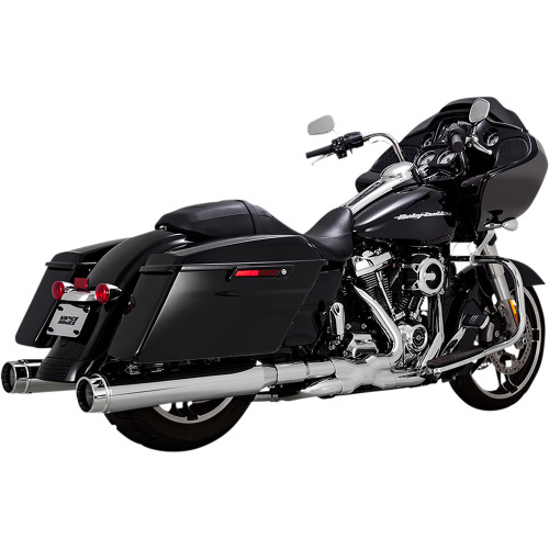 Vance & Hines 2018-2025 Harley-Davidson CVO Road Glide Custom FLTRXSE 4-1/2" Torquer Slip-On Mufflers - Chrome Image 1