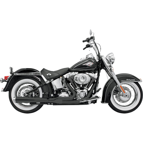 Bassani Xhaust 2005-2007 Harley-Davidson Softail Springer Classic EFI FLSTSCI Road Rage 2-to-1 Exhaust System - Black Image 1