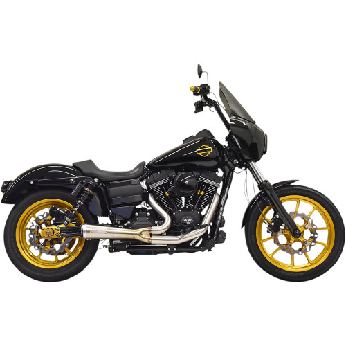 に Bassani Xhaust 2008-2017 Harley-Davidson Fat Bob FXDF 2-into-1