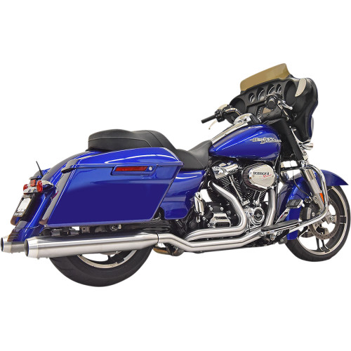 Bassani Xhaust 2017-2019 Harley-Davidson Electra Glide Ultra Limited Low FLHTKL Stainless True Dual Performance Exhaust System Image 1