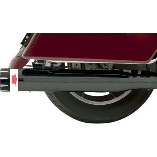 Bassani Xhaust 1995-2006 Harley-Davidson Electra Glide Standard FLHT Quick Change Series Slip-On Mufflers - Black Image 1