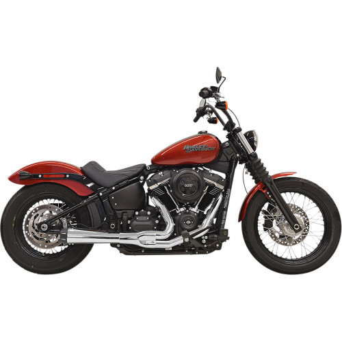 Bassani Xhaust 2020-2021 Harley-Davidson Softail Low Rider S FXLRS 2-into-1 Road Rage Exhaust System - Chrome Image 1