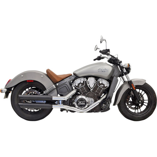 写真 Bassani Xhaust 2018-2024 Indian Scout Bobber Slip-On Mufflers