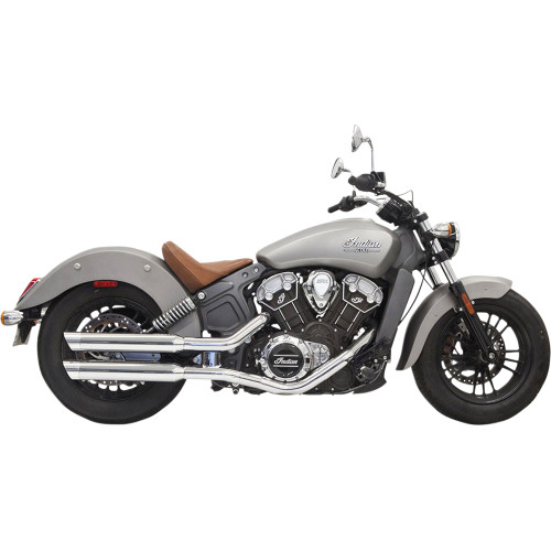 Bassani Xhaust 2023-2024 Indian Scout Rogue Sixty ABS Slip-On Mufflers - Chrome Image 1