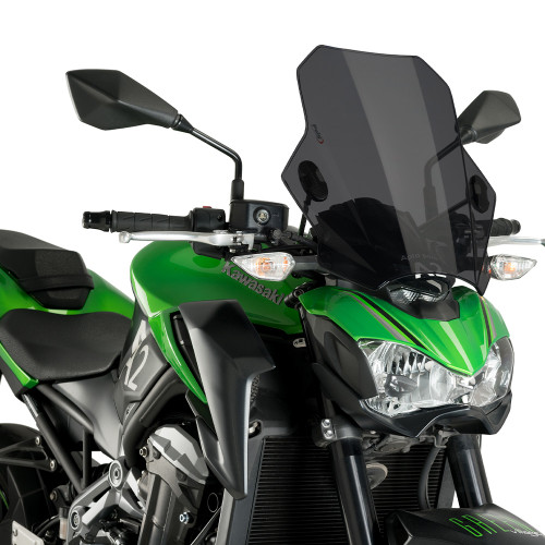 Puig BAT Windshield Kawasaki Z900 17-24 Dark Smoke