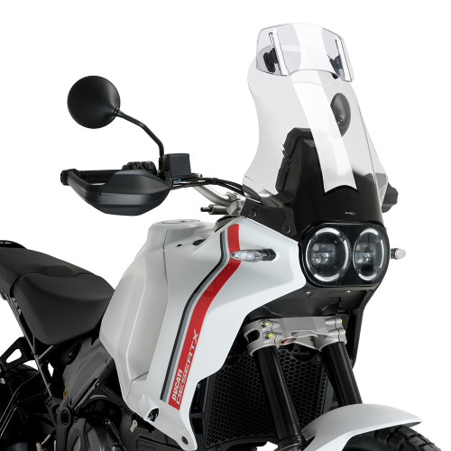 Puig Touring Windscreen w/Visor Ducati DesertX / Rally 22-25 Clear