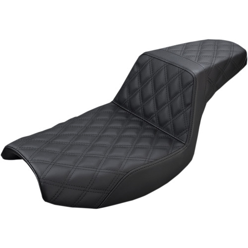 Saddlemen 1986-1994 Harley-Davidson Super Glide FXR Step-Up Seat Full Lattice Stitch Image 1